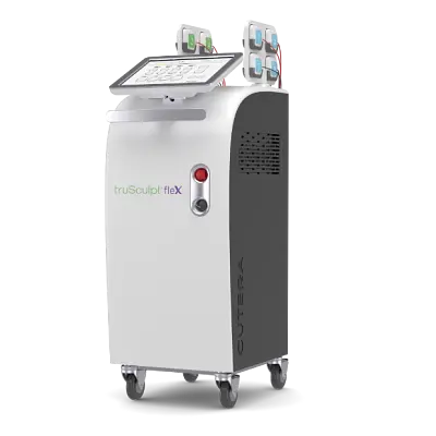 Medical laser device for skin treatments, on a transparent background.