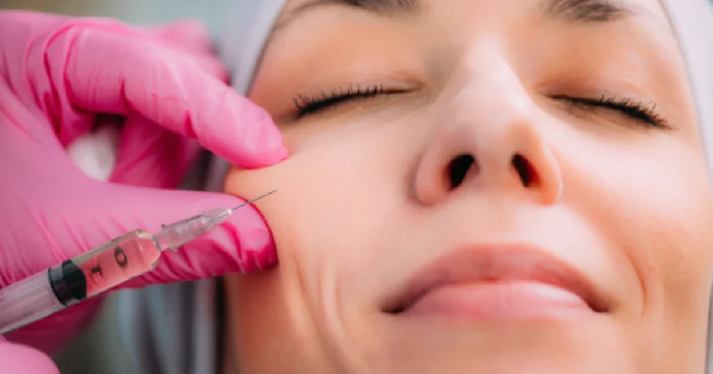 Woman Receiving Dermal Filler treatment in Providence, RI